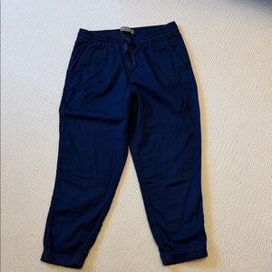 Womens J Crew Point Sur Navy Stretch Joggers Size 6